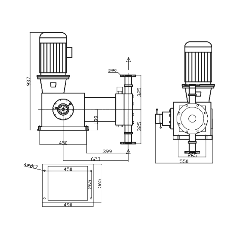 J-DM hydraulisk membranmålingspumper